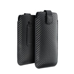 Telefona maciņš Forcell Pocket iPhone 12 Pro Max / iPhone 13 Pro Max / Samsung A52 / A52 5G / A20s / A71 / S21 Plus / Xiaomi Remi Note 10 / 10S / Realme 8, melns cena un informācija | Telefonu vāciņi, maciņi | 220.lv