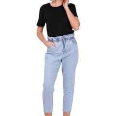 Mom fit стиля женские джинсы Yes Pink, синего цвета цена и информация | Женские джинсы | 220.lv