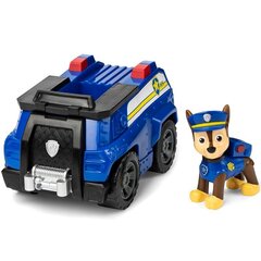 Paw Patrol Chase Patrol Cruiser - машина с коллекционной фигуркой Чейза цена и информация | Игрушки для мальчиков | 220.lv