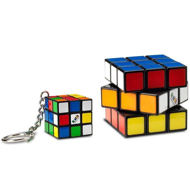 Rubika kubs Rubik's Cube 3x3 Original Rubiks Classic + atslēgu piekariņš cube keychain cena un informācija | Attīstošās rotaļlietas | 220.lv