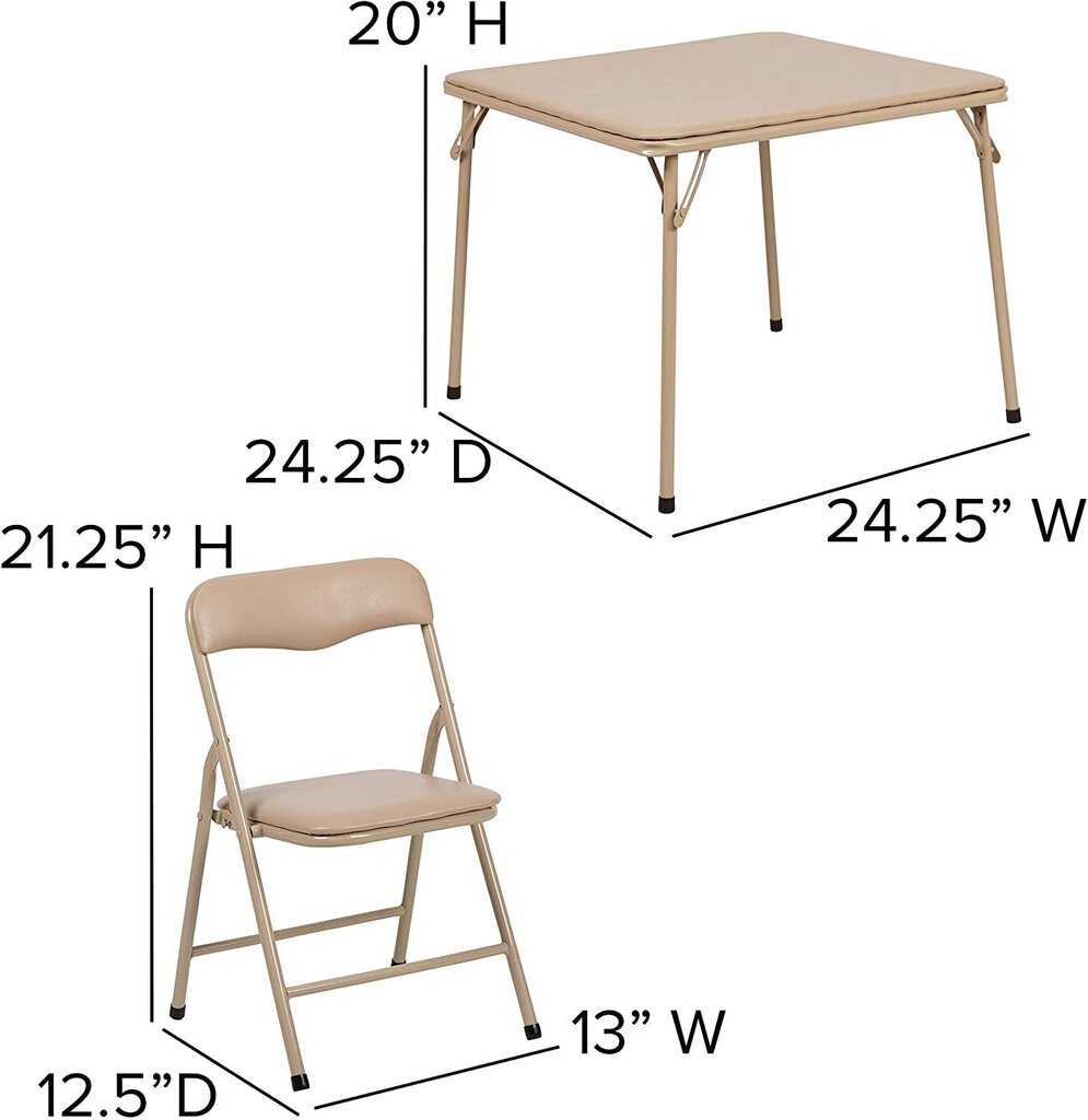 Saliekams bērnu galds ar diviem krēsliem cena un informācija | Bērnu krēsliņi un bērnu galdiņi | 220.lv