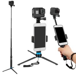 Селфи-палка/штатив Telesin для спортивных камер (GP-MNP-090-S) цена и информация | Моноподы для селфи («Selfie sticks») | 220.lv