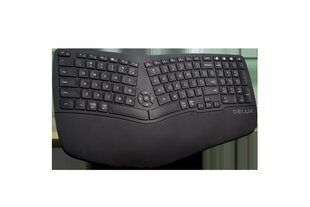 Delux GM902 wireless ergonomic keyboard 2.4G + BT 4.0 цена и информация | Клавиатуры | 220.lv