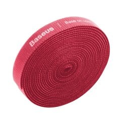 Baseus Rainbow Circle Velcro Straps 3m Red cena un informācija | Savienotājkabeļi | 220.lv