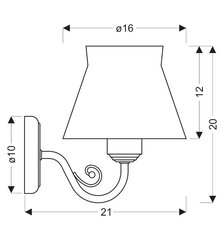 Candellux настенный светильник Zefir цена и информация | Настенные светильники | 220.lv