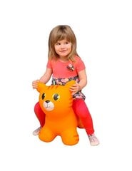 Lēkāšanas rotaļlieta bērniem Kaķis, ar pumpi, dzeltena, My First Jumpy cena un informācija | Rotaļlietas zīdaiņiem | 220.lv