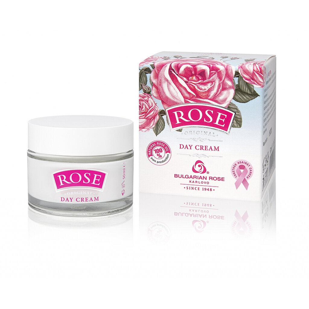Dienas krēms sejai Rose Original ar 100% dabīgo rožu eļļu & rožūdeni, 50 ml цена и информация | Sejas krēmi | 220.lv