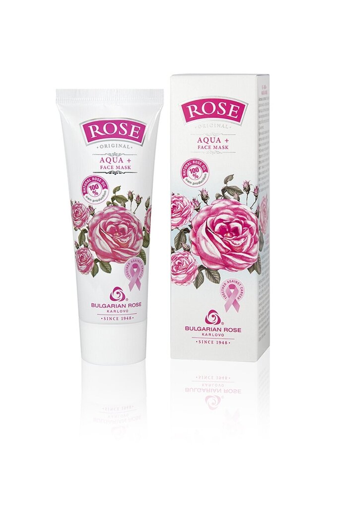 Mitrinoša sejas maska Rose Original Aqua+ ar 100% dabīgo rožu eļļu & rožūdeni, 75 ml cena un informācija | Sejas maskas, acu maskas | 220.lv
