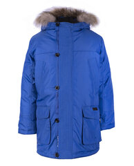Синее полупальто зимнее для мальчиков Gulliver цена и информация | Куртки для мальчиков | 220.lv