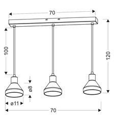 Candellux piekaramā lampa Gregory cena un informācija | Lustras | 220.lv