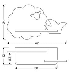 Candellux детский настенный светильник Sheep цена и информация | Детские светильники | 220.lv
