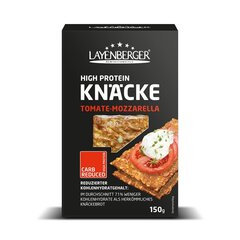 Layenberger 38% Proteīna sausmaizītes - Tomāts, Mozzarella 150g x 4gab. cena un informācija | Funkcionālā pārtika (superēdiens) | 220.lv