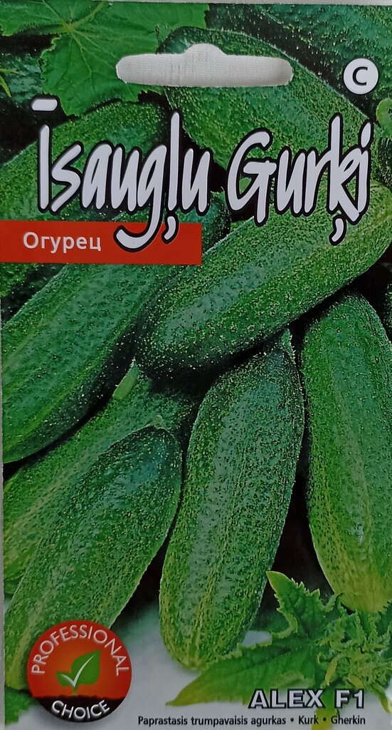 Vienkāršais īsaugļu gurķis ALEX F1, 1 gab. цена и информация | Dārzeņu, ogu sēklas | 220.lv