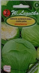 Капуста белокочанная Brunswicka, 2 шт. цена и информация | Семена овощей, ягод | 220.lv