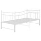 Izvelkams dīvāna-guļamās gultas rāmis, 90x200 cm, balts cena un informācija | Gultas | 220.lv