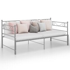 Izvelkamais dīvāna gultas rāmis, 90x200 cm, pelēks cena un informācija | Gultas | 220.lv
