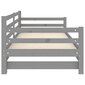 Izvelkamā gulta vidaXL, 2x(90x200) cm, pelēka цена и информация | Gultas | 220.lv