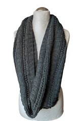 Вязаный шарф круглый темно-серый цена и информация | Женские шарфы, платки | 220.lv