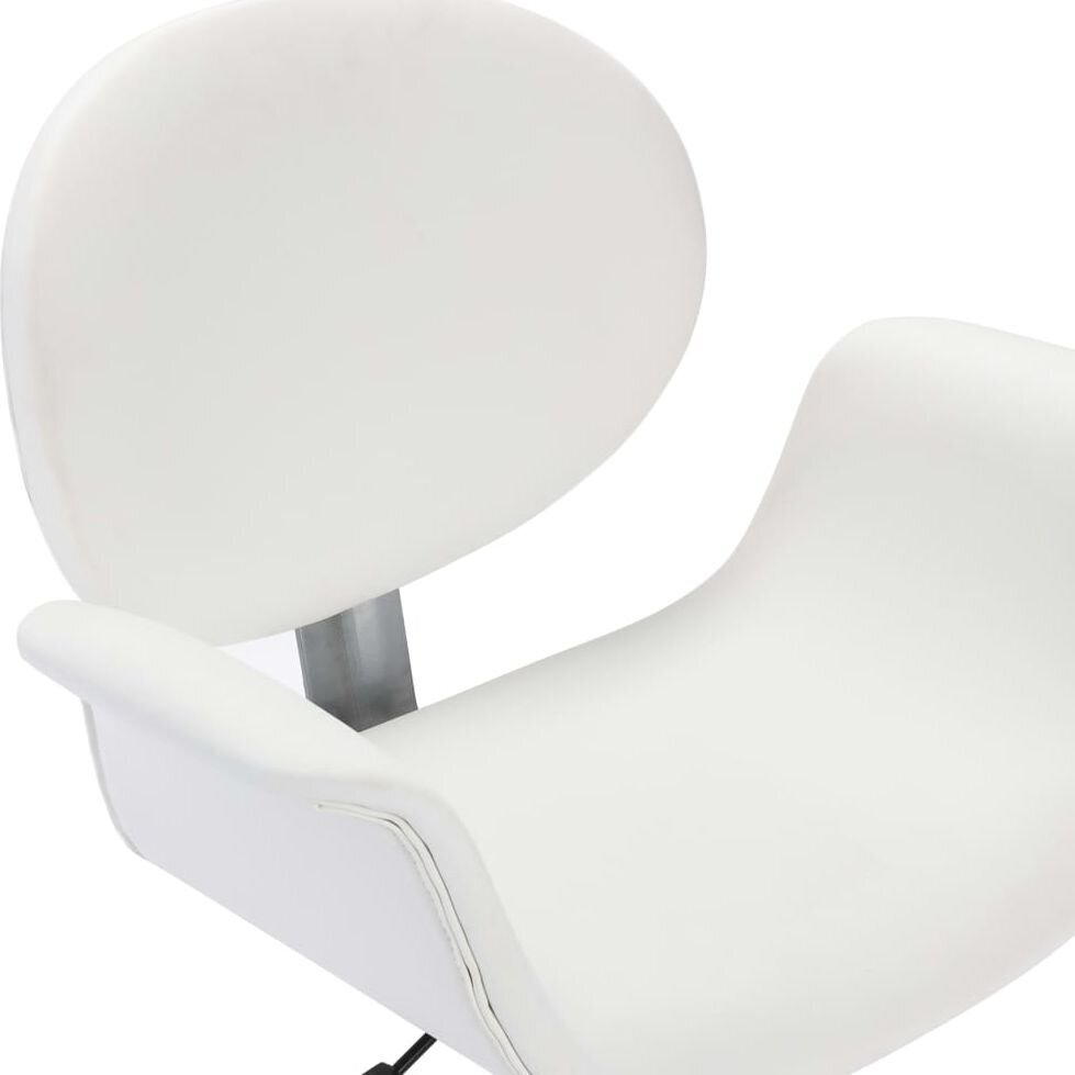 Grozāmie galda krēsli vidaXL, 4 gab., balti cena un informācija | Virtuves un ēdamistabas krēsli | 220.lv