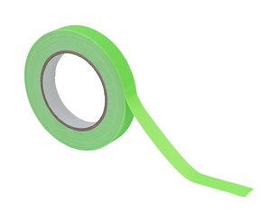 Līmlente Gaffa Tape (neona-zaļa, spīd tumsā) cena un informācija | Mūzikas instrumentu piederumi | 220.lv