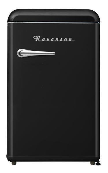 Ravanson LKK120RB ledusskapis, melns cena un informācija | Ledusskapji | 220.lv