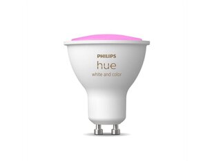 Viedā lampa Philips Hue White and Color Ambiance Bluetooth (GU10) cena un informācija | Spuldzes | 220.lv