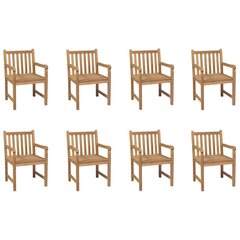 Āra krēsli, 8 gab. цена и информация | Садовые стулья, кресла, пуфы | 220.lv