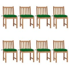 Dārza krēsli ar spilveniem, 8 gab. цена и информация | Садовые стулья, кресла, пуфы | 220.lv