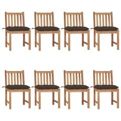 Dārza krēsli ar spilveniem, 8 gab. цена и информация | Садовые стулья, кресла, пуфы | 220.lv