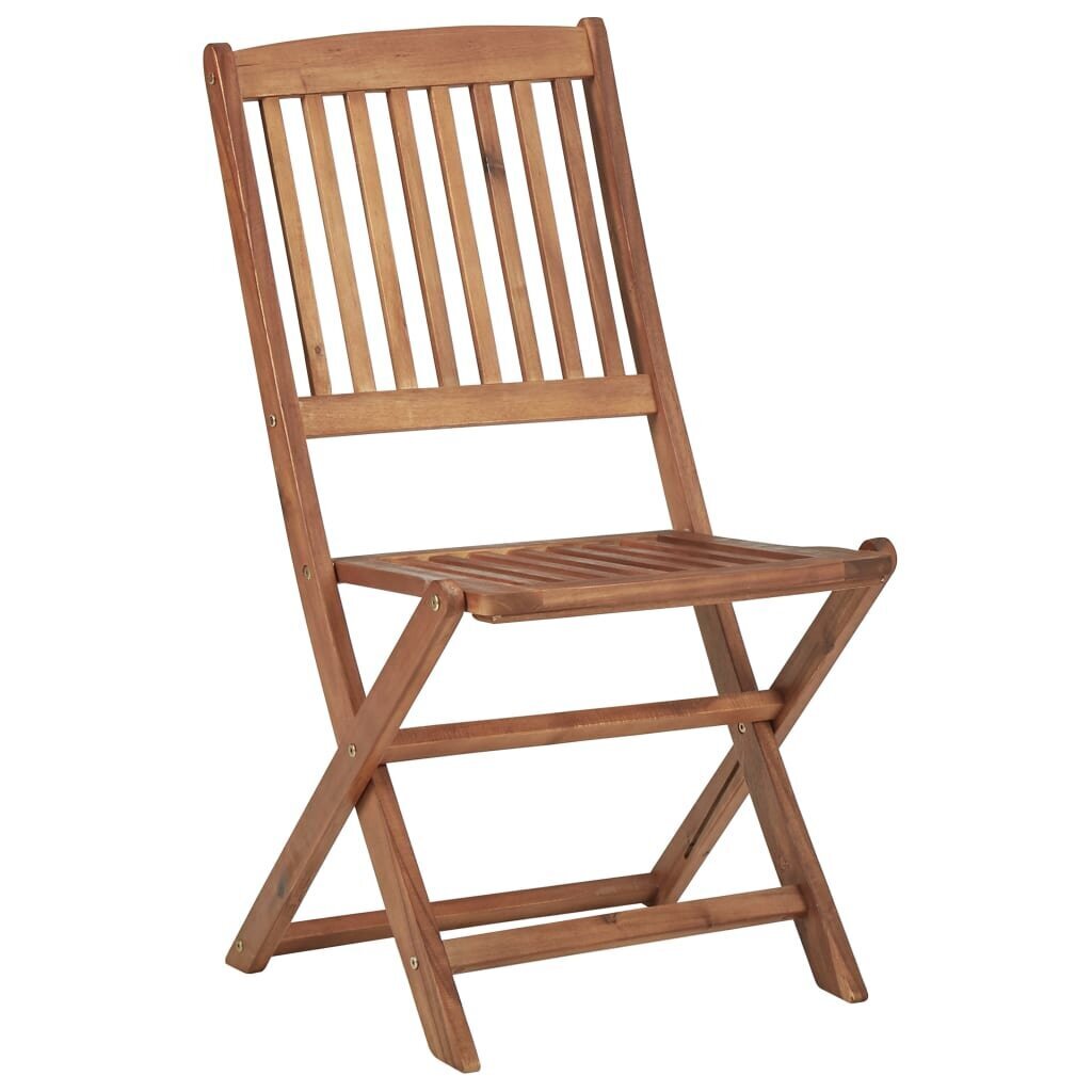 Saliekamie dārza krēsli ar spilveniem vidaXL, 8 gab. cena un informācija | Dārza krēsli | 220.lv