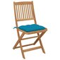 Saliekamie dārza krēsli ar spilveniem vidaXL, 8 gab. cena un informācija | Dārza krēsli | 220.lv