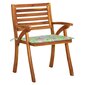 Dārza krēsli ar spilveniem, 4 gabali, brūni cena un informācija | Dārza krēsli | 220.lv