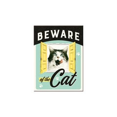 Магнит Beware of the Cat, 6x8 см цена и информация | Канцелярия | 220.lv