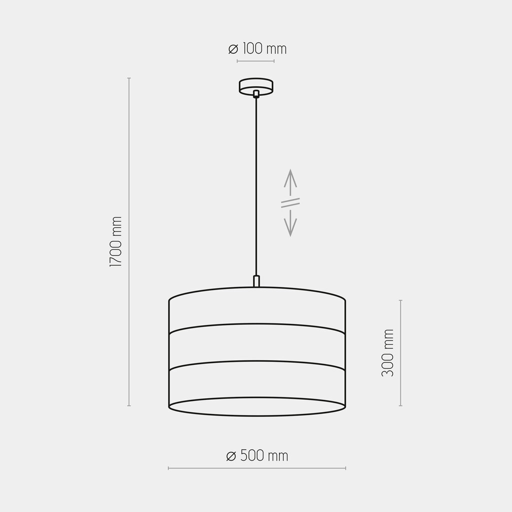 TK Lighting piekaramā lampa Tago Black 3211 цена и информация | Piekaramās lampas | 220.lv