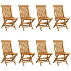 Dārza krēsli ar melniem spilveniem, 8 gab. cena un informācija | Dārza krēsli | 220.lv