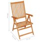 Dārza krēsli ar spilveniem, 4 gab, antracīts cena un informācija | Dārza krēsli | 220.lv