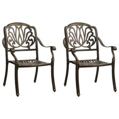 Dārza krēsli, 2 gab, bronzas cena un informācija | Dārza krēsli | 220.lv