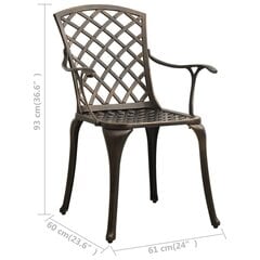 Dārza krēsli, 2 gab. цена и информация | скамейка со столиком | 220.lv