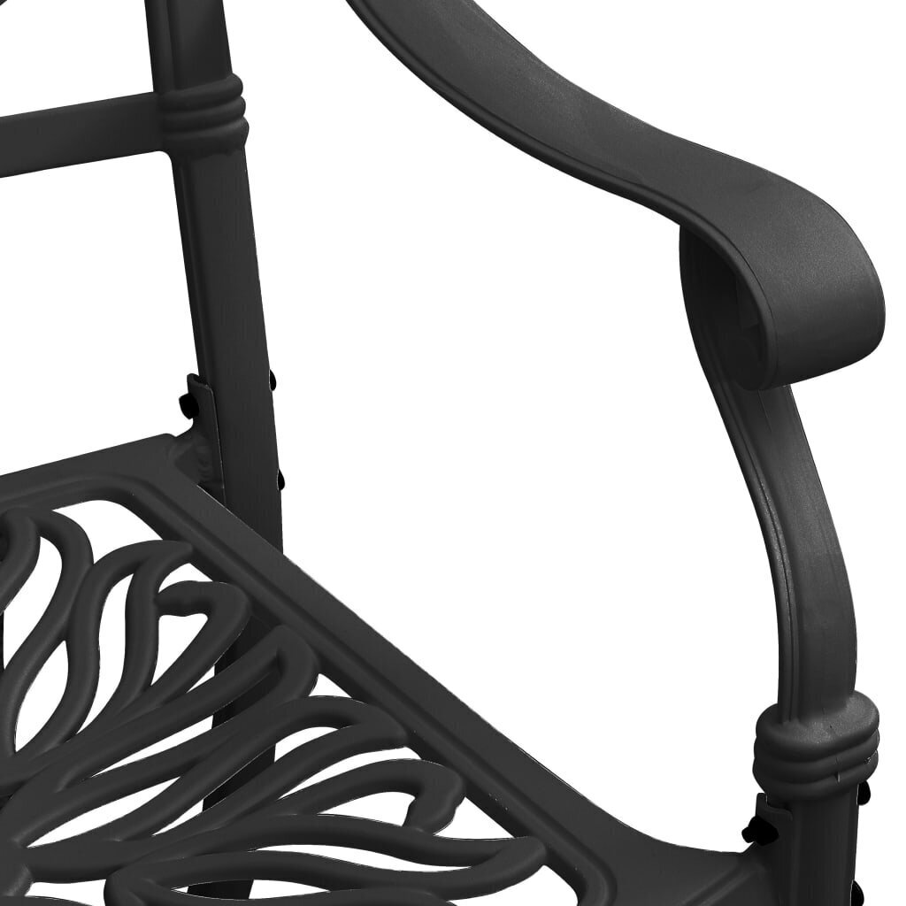 Dārza krēsli, 2 gab., melni cena un informācija | Dārza krēsli | 220.lv