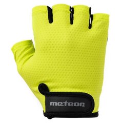 Велосипедные перчатки Метеор Поток 21, желтые цена и информация | Велоперчатки | 220.lv