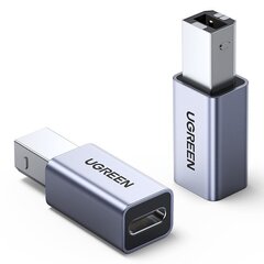 Ugreen adapteris USB-C uz USB-B, pelēks цена и информация | Кабели для телефонов | 220.lv