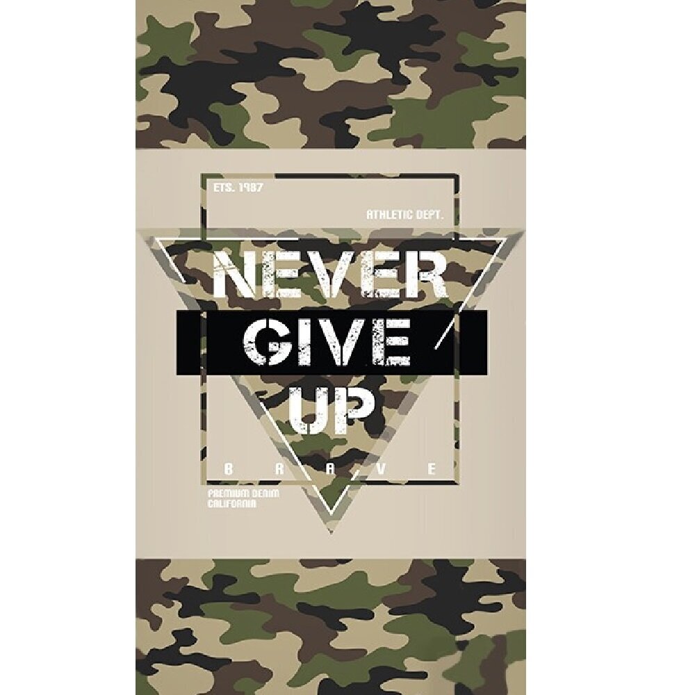 Bērnu dvielis Never give up, 70x140cm cena un informācija | Dvieļi | 220.lv