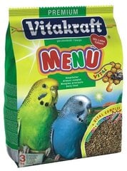 Vitakraft Menu Vital barība viļņainajiem papagaiļiem, 500 g cena un informācija | Putnu barība | 220.lv