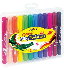 Šilkinės kreidelės Colorix Twister 3in1, 12 vnt. cena un informācija | Amos Auto preces | 220.lv