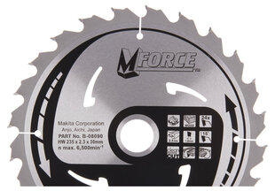 B-08090 TCT Пильный диск M-FORCE 235X2.3X30mm 15 ° T24 Makita цена и информация | Механические инструменты | 220.lv