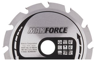 B-08224 TCT Пильный диск MAKFORCE 190X2X30мм 20 ° T12 Makita цена и информация | Механические инструменты | 220.lv