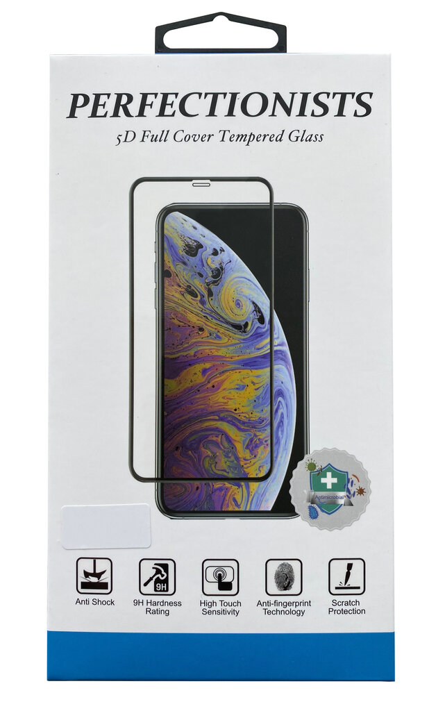 LCD aizsargstikls 2.5D Perfectionists Apple iPhone 13/6.1" melns цена и информация | Ekrāna aizsargstikli | 220.lv