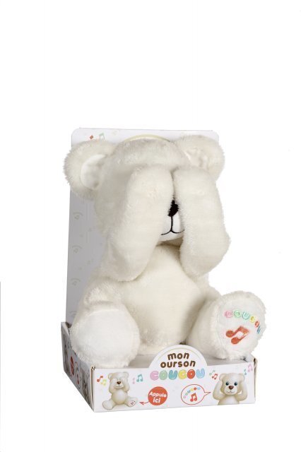 Peekaboo Bear lācēns, 24 cm cena un informācija | Mīkstās (plīša) rotaļlietas | 220.lv