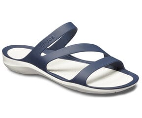 Crocs™ sieviešu iešļūcenes SWIFTWATER, tumšzilā-baltā krāsā 38-39 907112021 cena un informācija | Sieviešu sandales | 220.lv