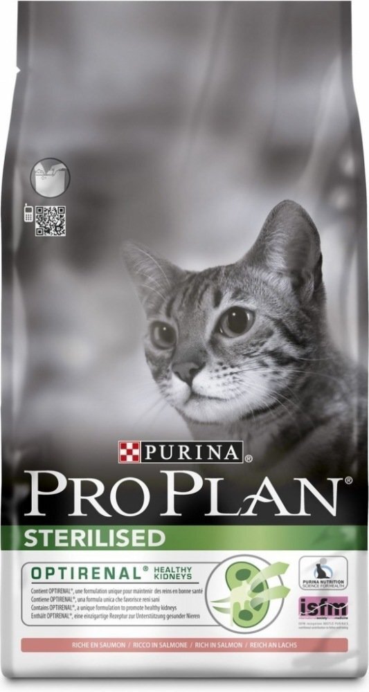 Kaķu barība Pro Plan Steril. Optisenses, ar lasi, 1,5 kg cena un informācija | Sausā barība kaķiem | 220.lv